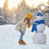 Kid in the snow
