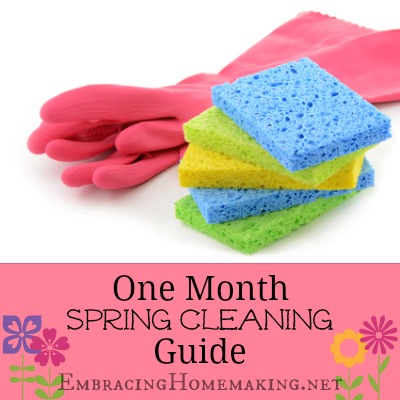 One Month Spring Cleaning Guide