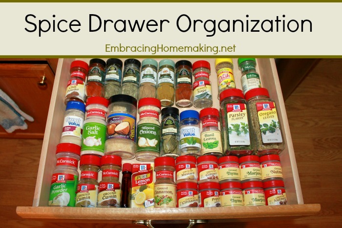 Spice Drawer Organization - Clever!