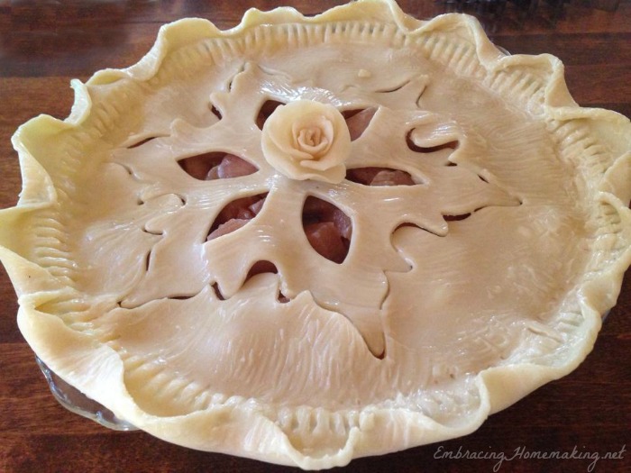Apple Pie Before Baking - So pretty!