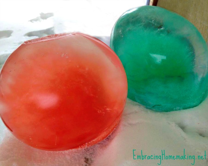 Colored Ice Balls