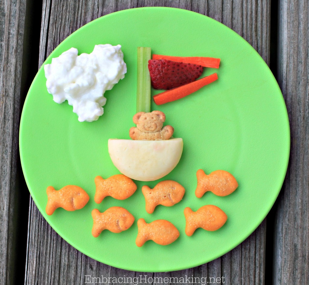 Fun Food For Kids - Bear on a Boat