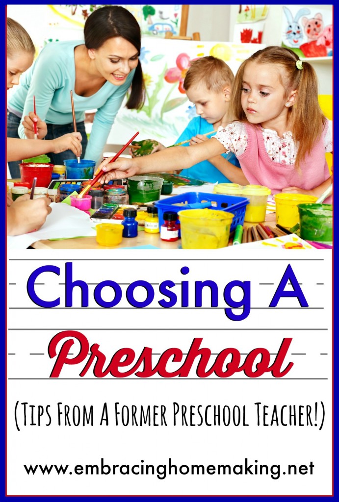 Choosing a Preschool