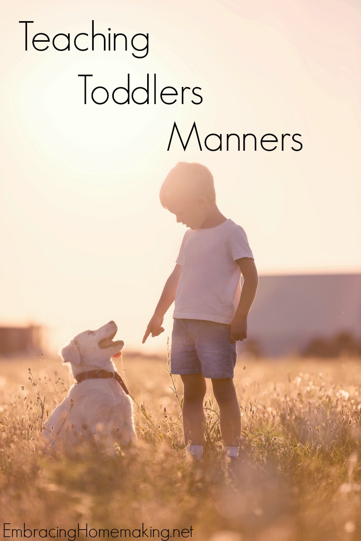 Teaching Toddlers Manners
