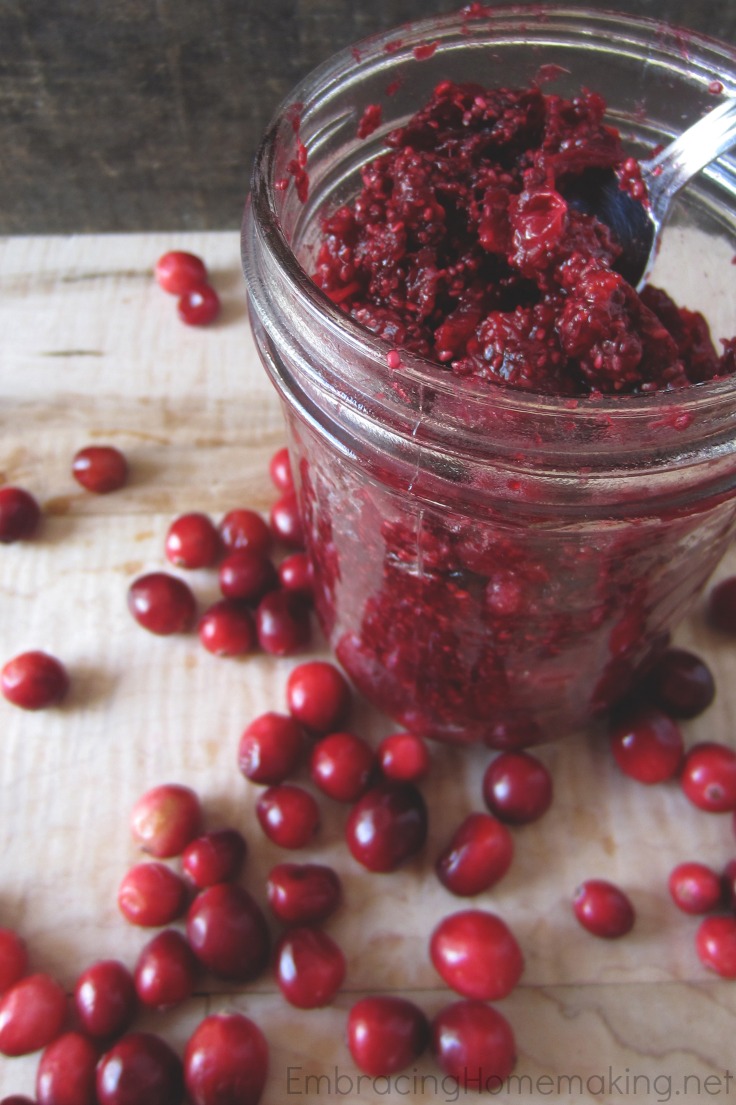 Cranberry Chia Seed Jam!