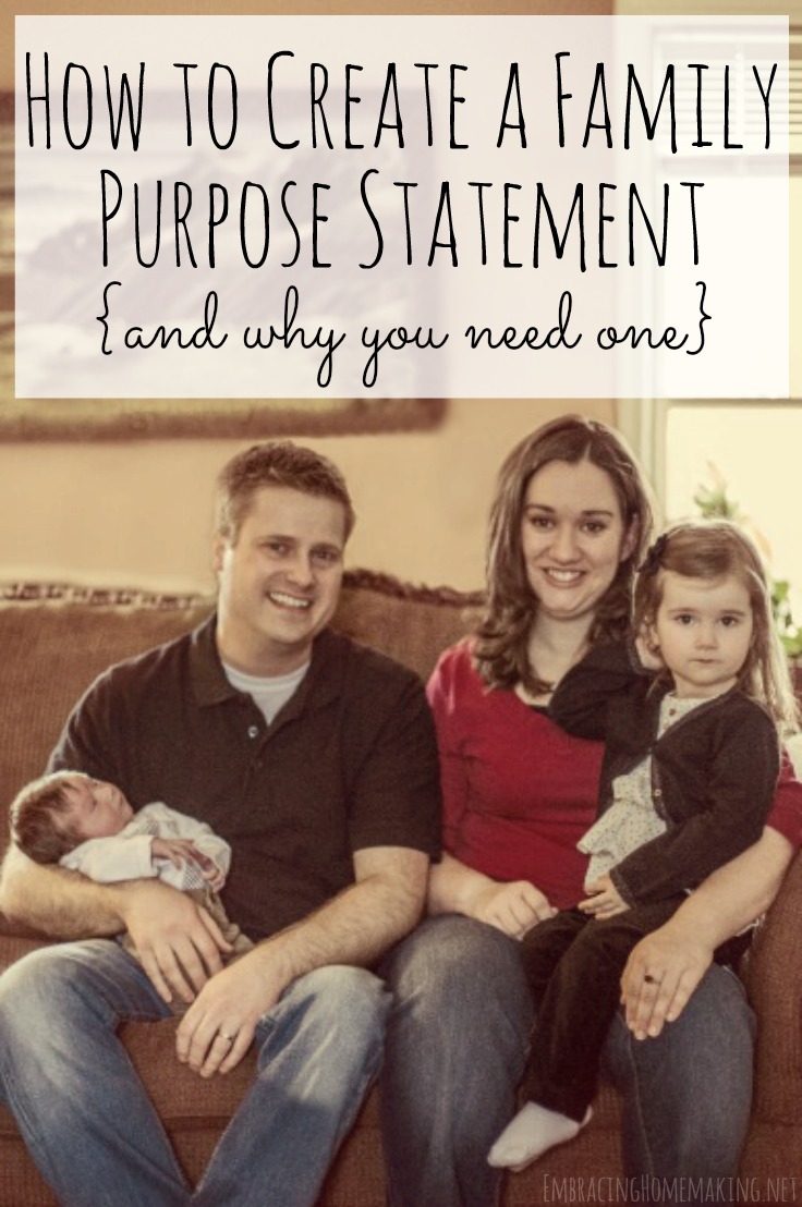 Family Purpose Statement