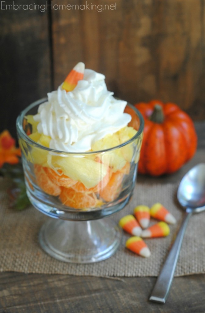 Fruity Candy Corn Trifle ­Recipe Embracing Homemaking
