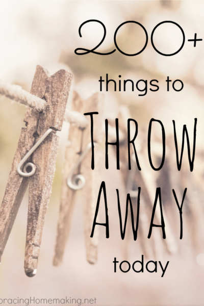 Things to Throw Away