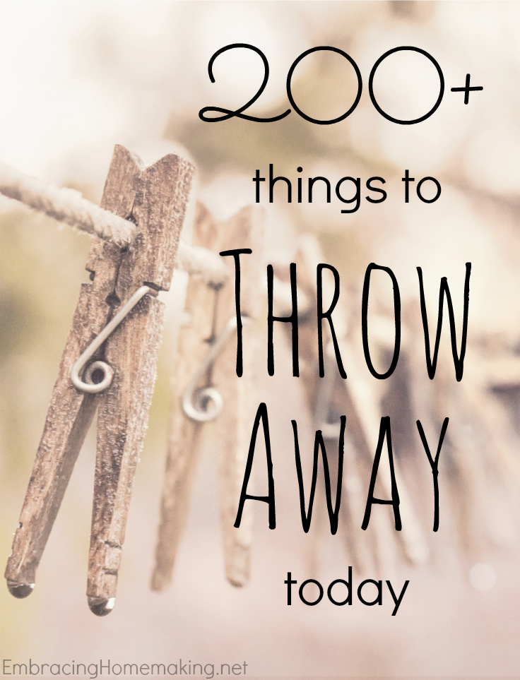 Things to Throw Away
