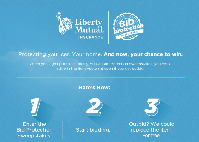 Second Chance to Win on eBay with Liberty Mutual Insurance