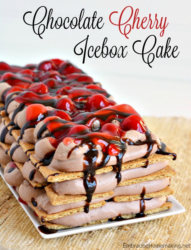 Chocolate Cherry Icebox Cake Recipe