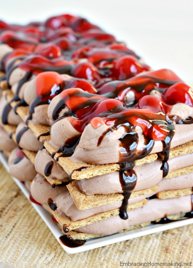 Chocolate Cherry Icebox Cake