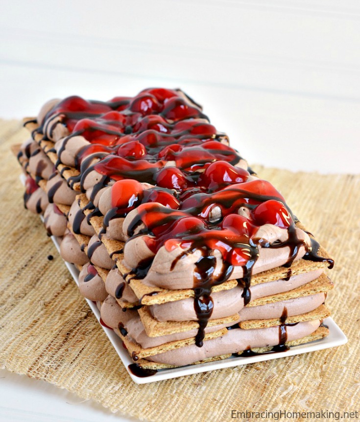 Chocolate Cherry Icebox Cake Recipe