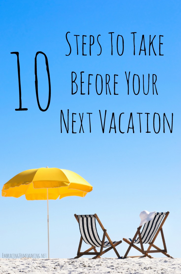 Summer Vacation Checklist