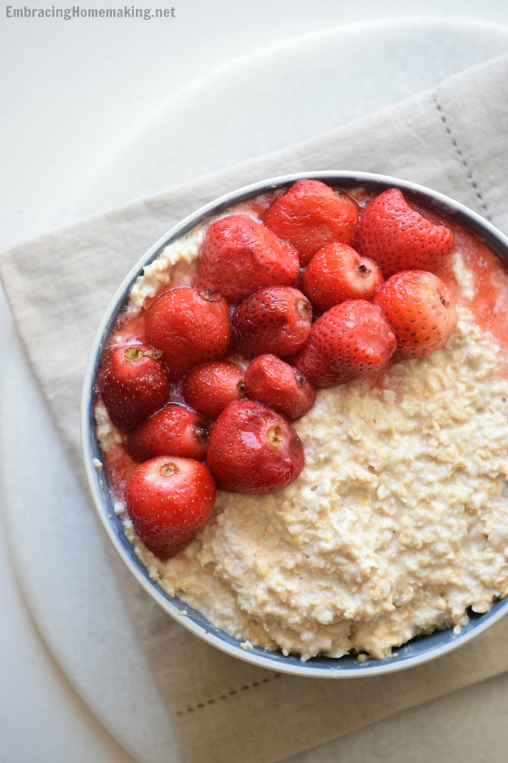 Strawberries and Cream Oatmeal Recipe