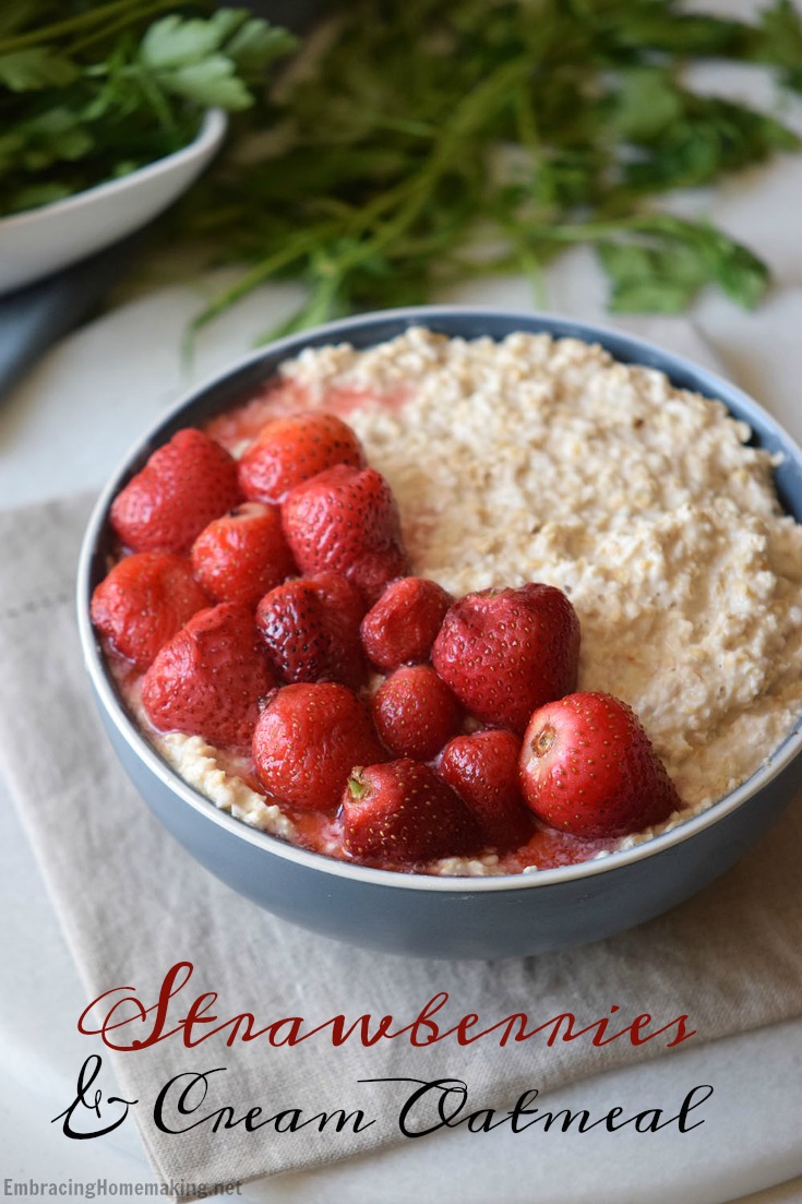 Strawberries and Cream Oatmeal