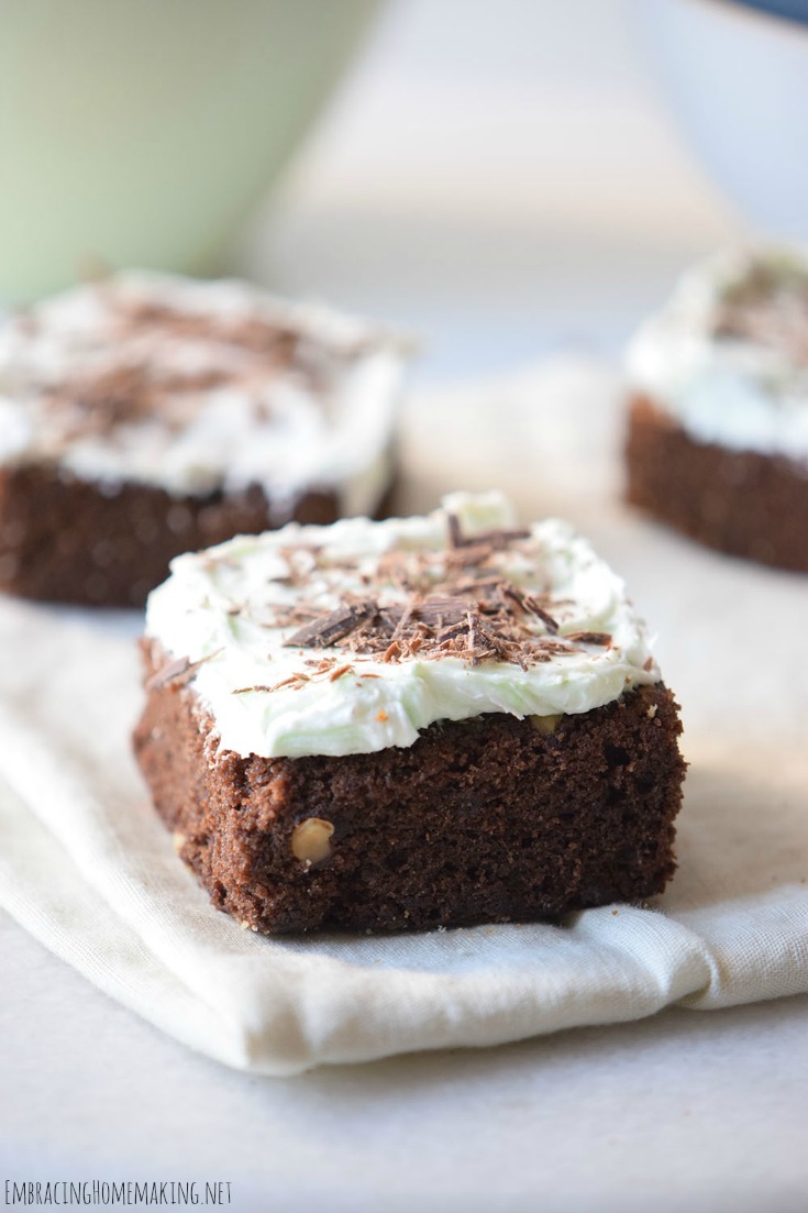 Mint Cake Squares