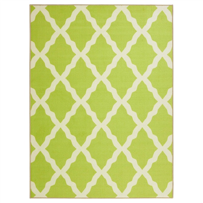 Moroccan Trellis Green Rug