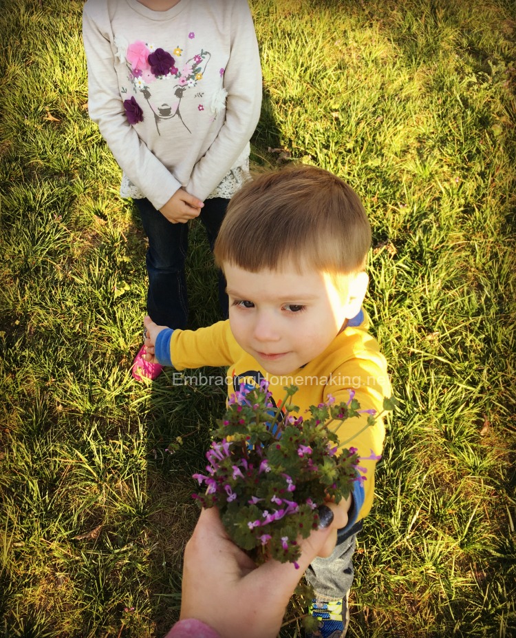 Flowers from kids