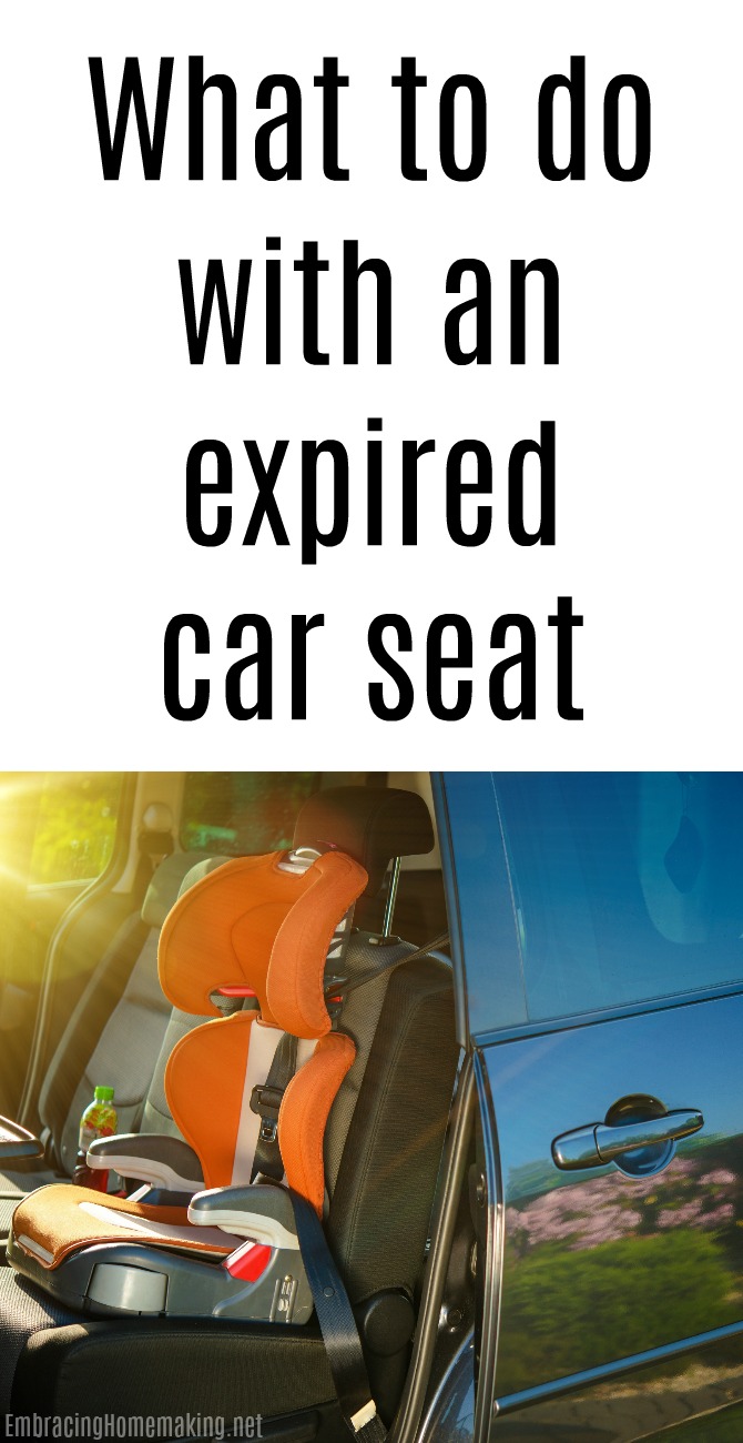 What to do with an expired car seat