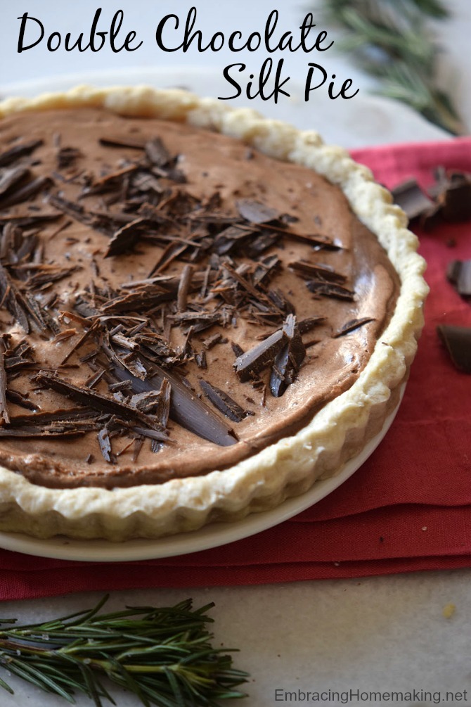 Double Chocolate Silk Pie