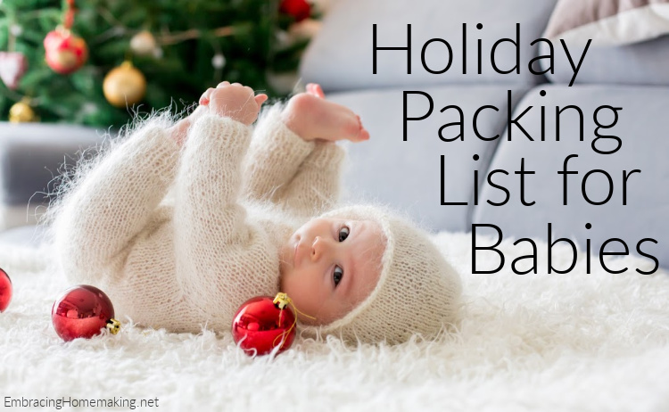 Holiday Packing List for Babies