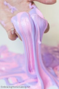 Cotton Candy Slime Recipe % - Embracing Homemaking