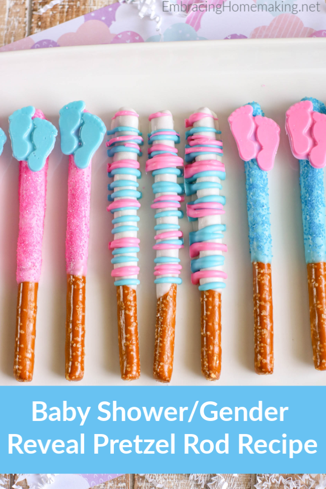 Baby Shower Pretzel Rod Recipe