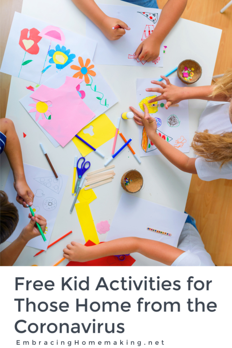 Free Kid Activities Coronavirus