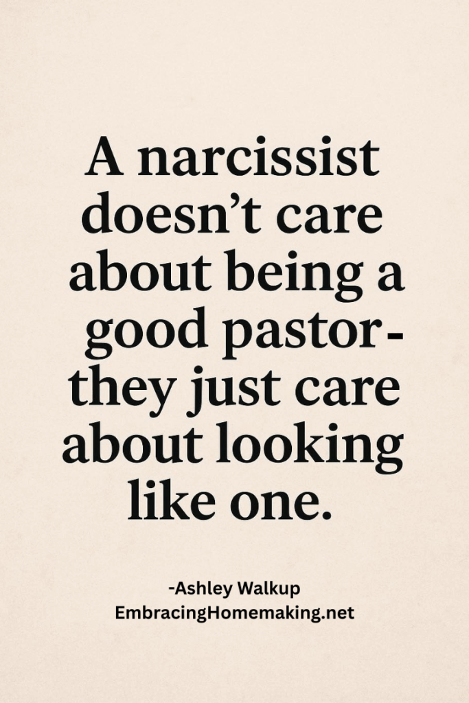 Narcissistic Pastor 